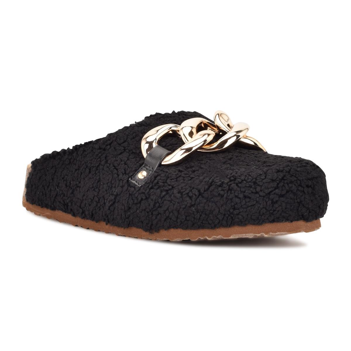 Women's Nine West Everyth Cozy Mules Black | AEFS69532