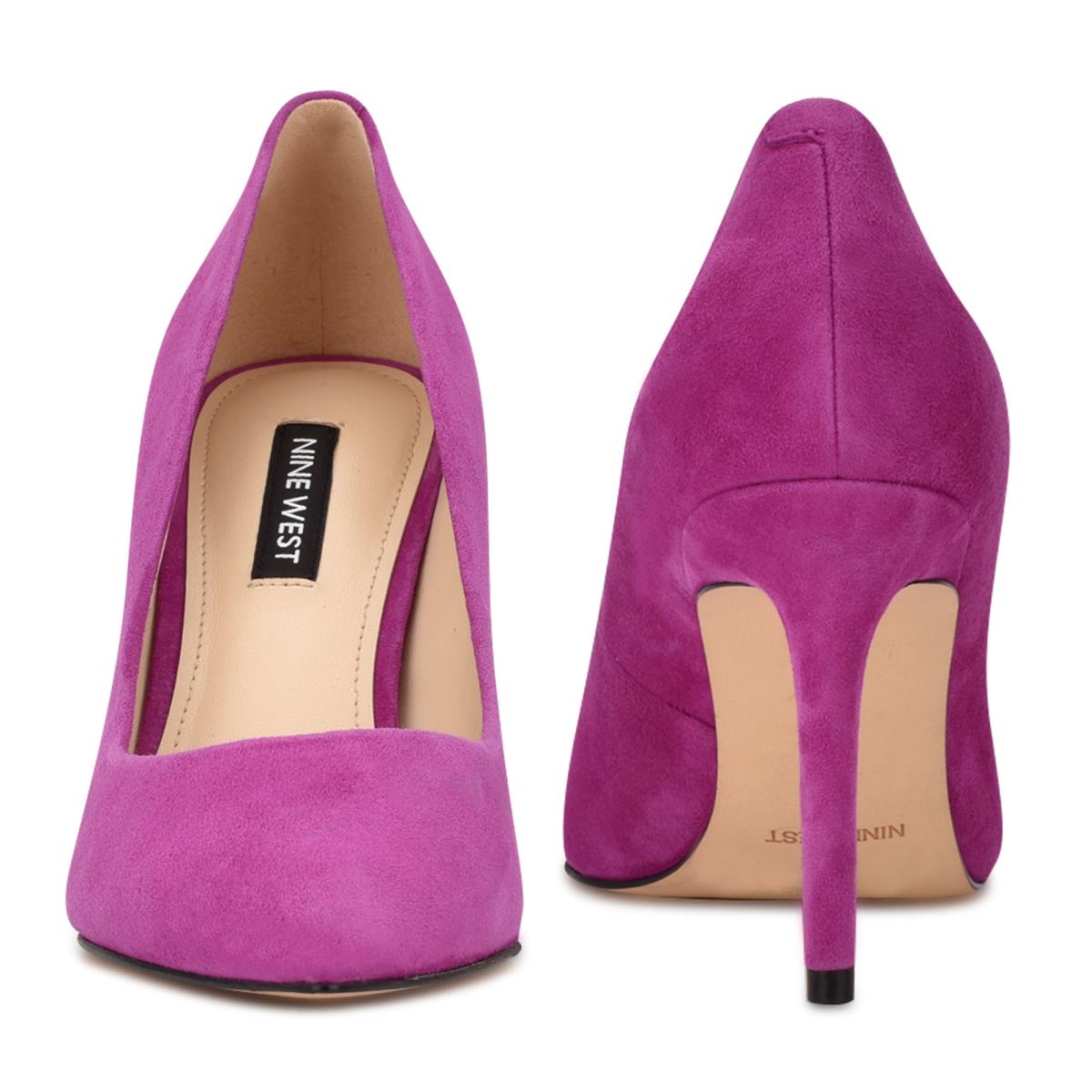 Women's Nine West Ezra Pointy Toe Pumps Purple | GFLP13890