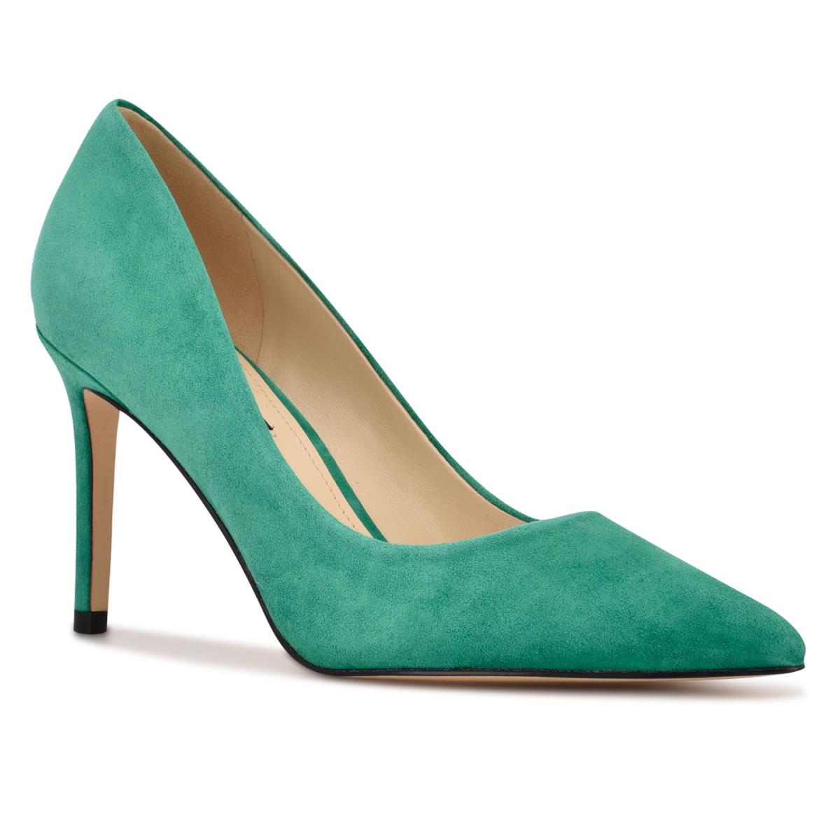 Women's Nine West Ezra Pointy Toe Pumps Green | GRMI70684