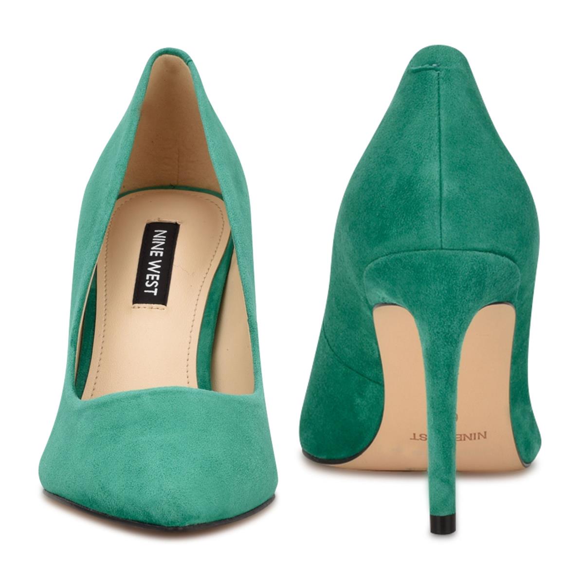 Women's Nine West Ezra Pointy Toe Pumps Green | GRMI70684