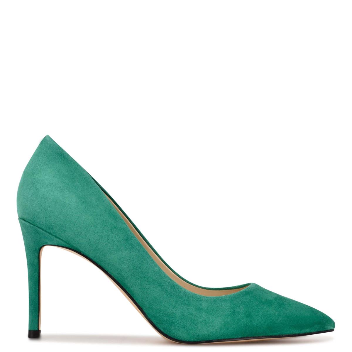 Women\'s Nine West Ezra Pointy Toe Pumps Green | GRMI70684