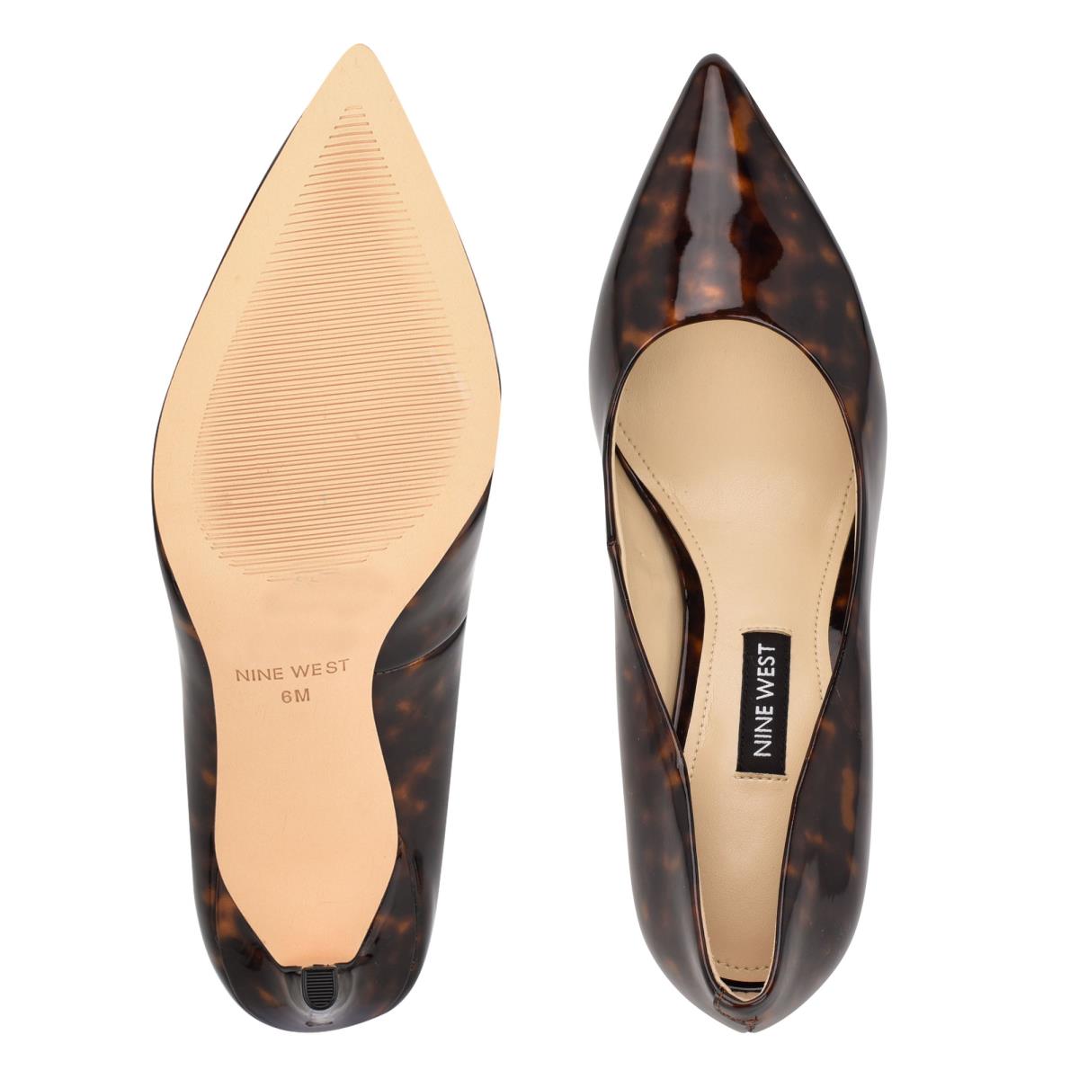 Women's Nine West Ezra Pointy Toe Pumps Coffee | INPZ07281