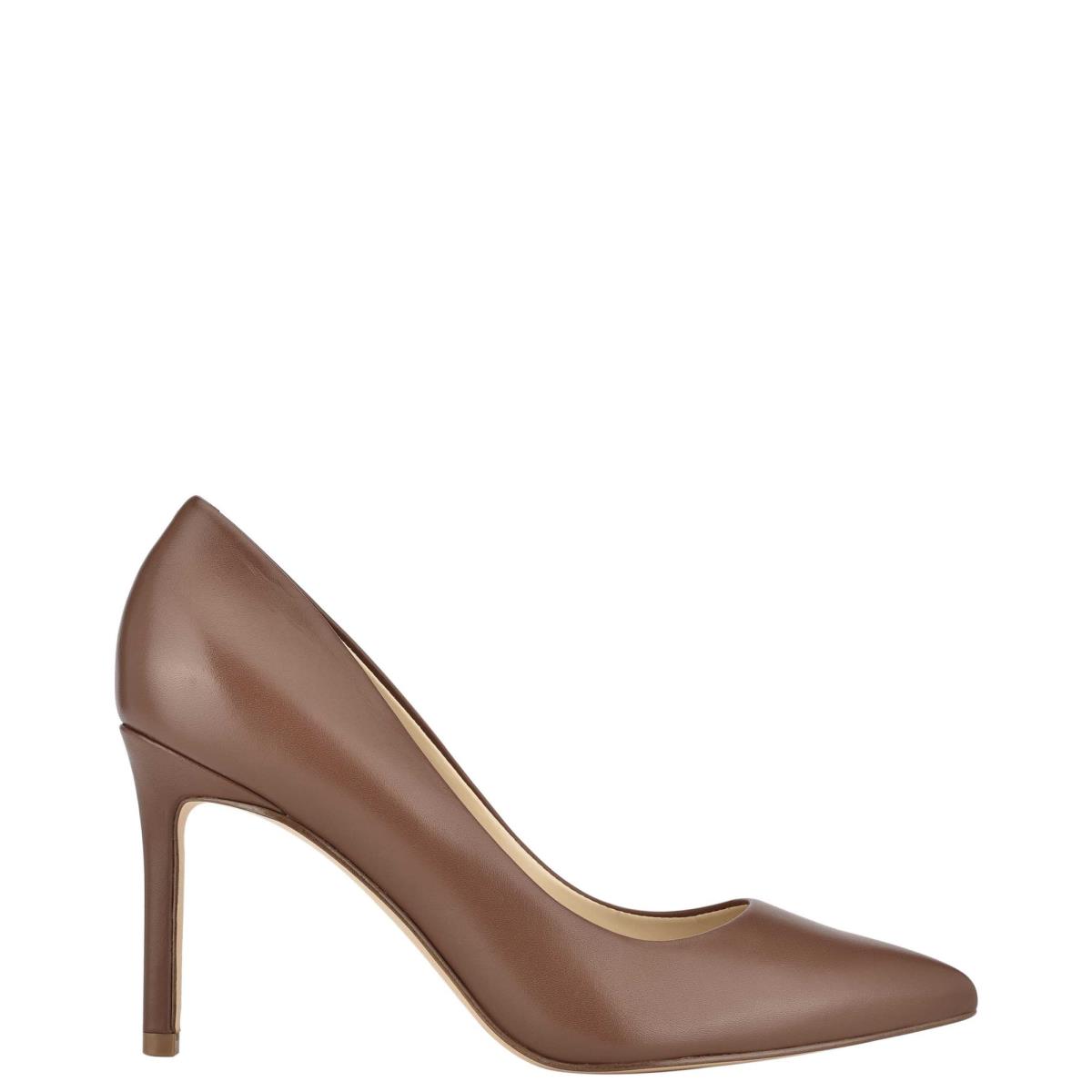 Women\'s Nine West Ezra Pointy Toe Pumps Brown | SOIN01953