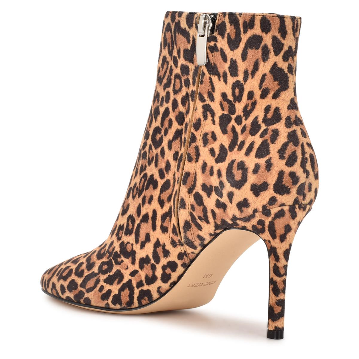 Women's Nine West Fast Dress Booties Leopard | IJHP69482