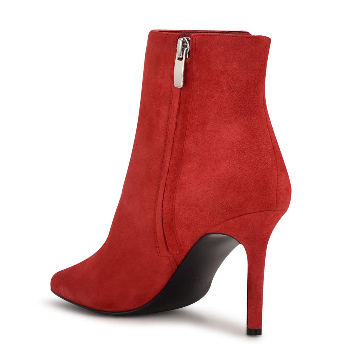 Women's Nine West Fast Dress Booties Red | AJYD81294