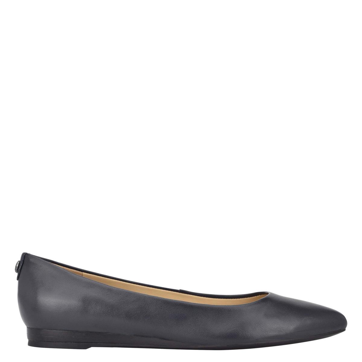 Women\'s Nine West Ferdi 9x9 Pointy Toe Flats Navy | AEYP37125