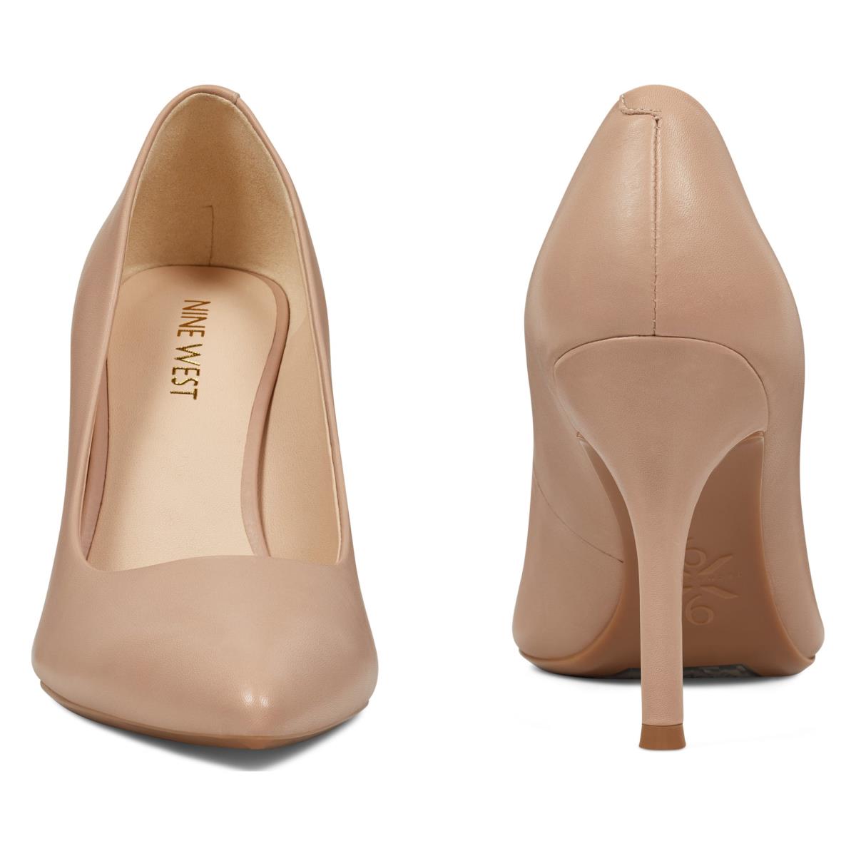 Women's Nine West Fifth 9x9 Pointy Toe Pumps Beige | IDPG87520