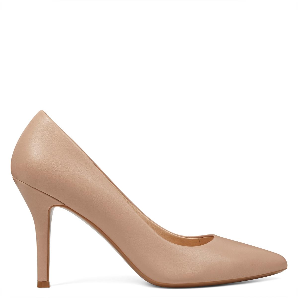 Women\'s Nine West Fifth 9x9 Pointy Toe Pumps Beige | IDPG87520