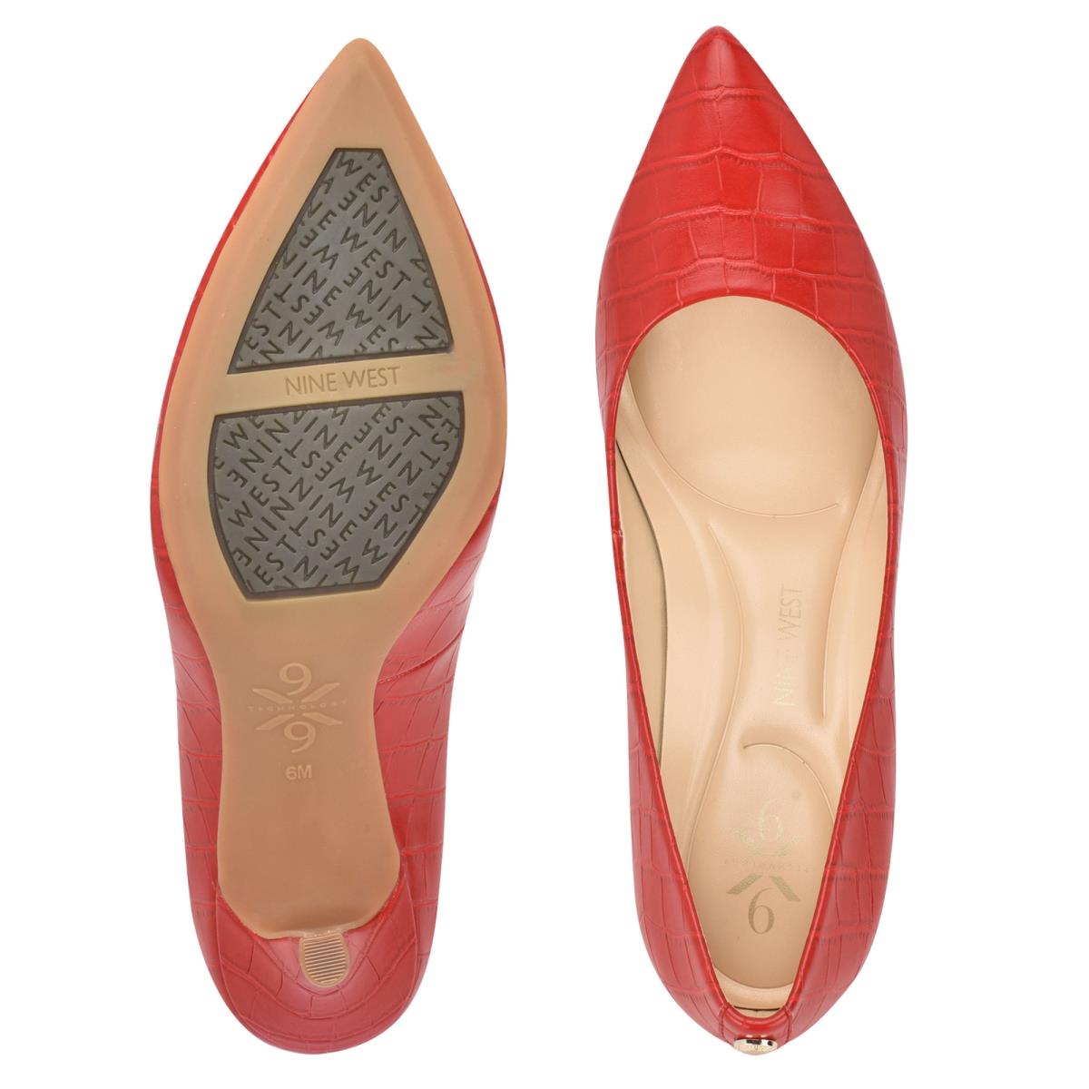 Women's Nine West Fifth 9x9 Pointy Toe Pumps Red | SILZ18025