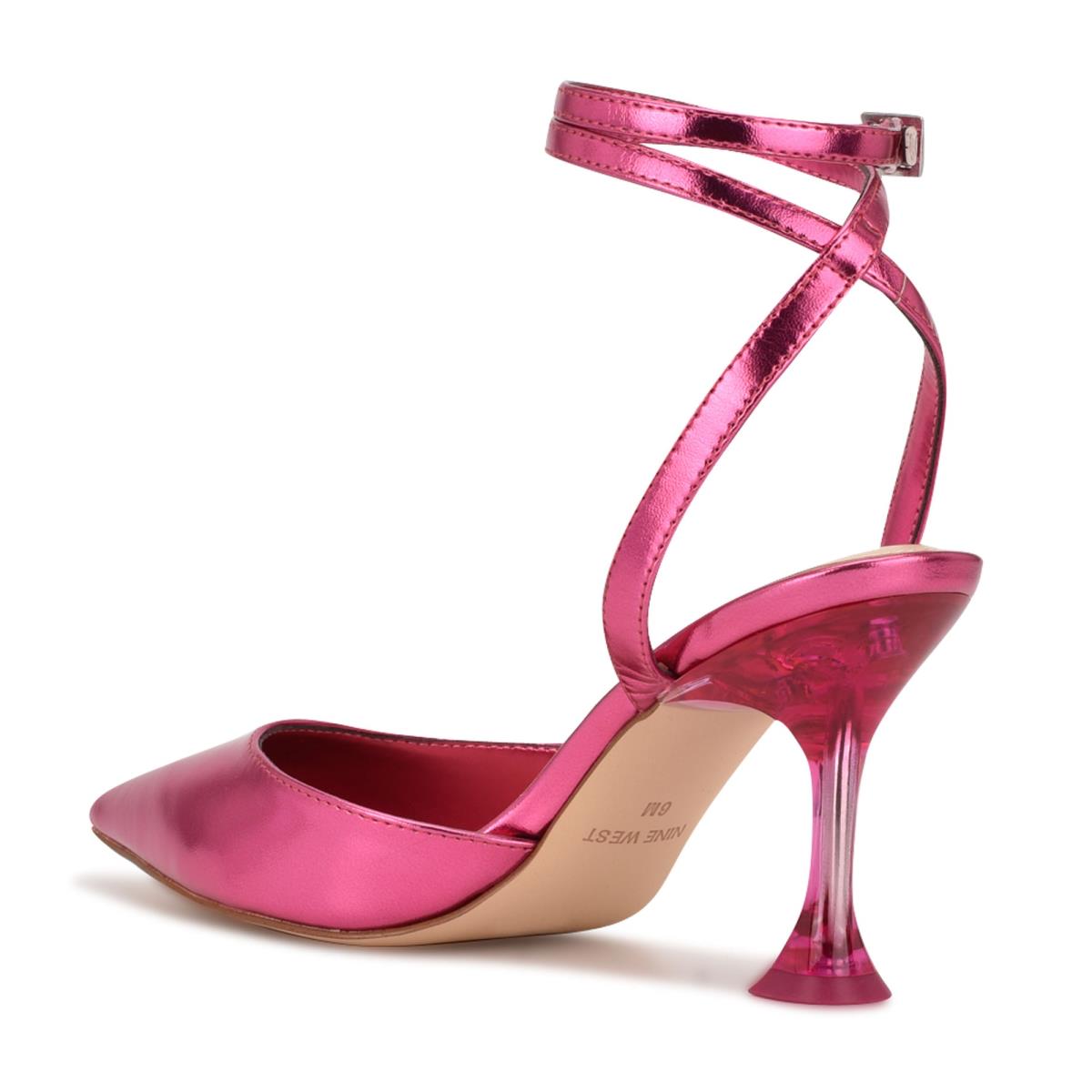 Women's Nine West Harlowe Ankle Strap Pumps Pink | MUZN32168