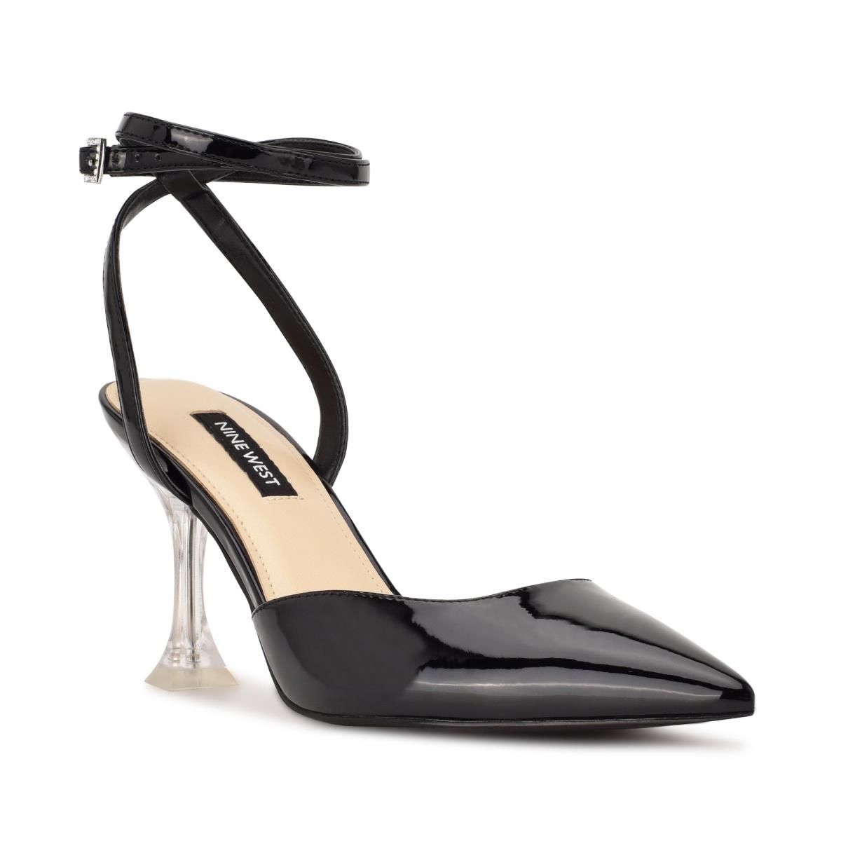 Women's Nine West Harlowe Ankle Strap Pumps Black | OEBW34951