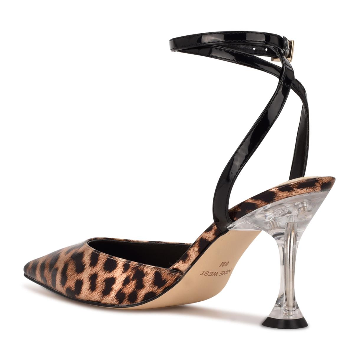 Women's Nine West Harlowe Ankle Strap Pumps Leopard | RWTM13785