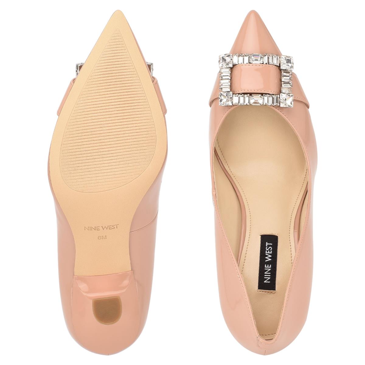 Women's Nine West Helyn Pointy Toe Pumps Skin Color | UTAW35612