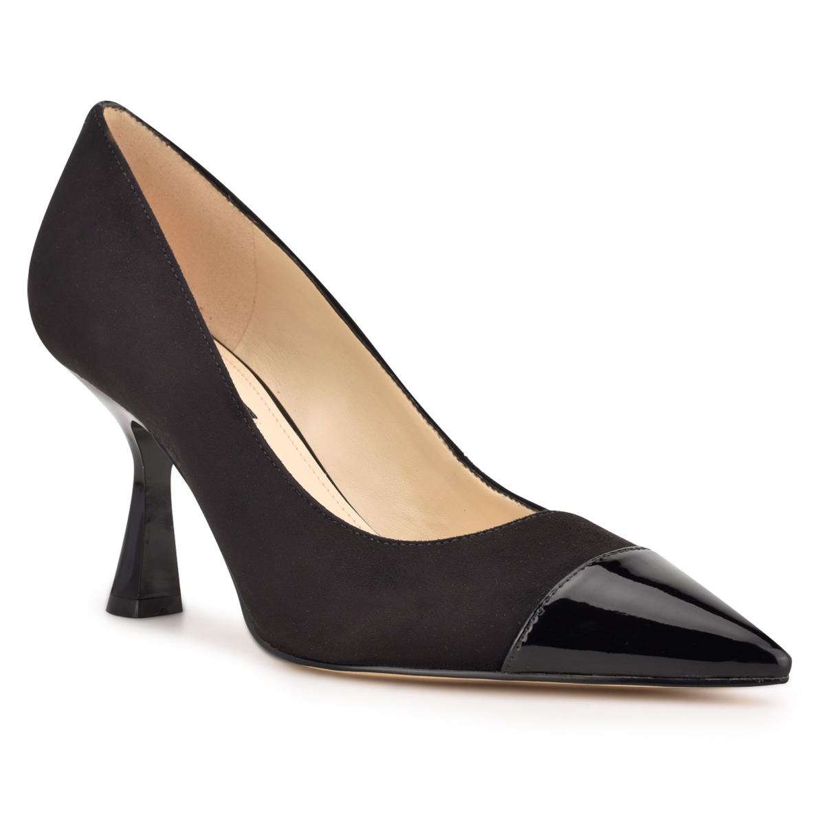 Women's Nine West Hippa Pointy Toe Pumps Black | BRDY32485