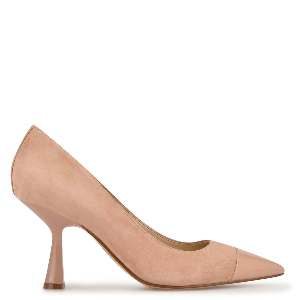 Women\'s Nine West Hippa Pointy Toe Pumps Beige | VPRF27619