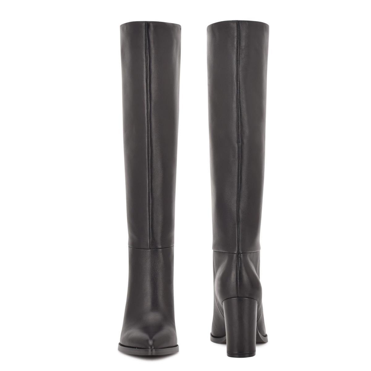 Women's Nine West Hiya Heeled Boots Black | OIQL42395