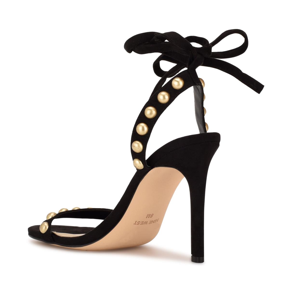 Women's Nine West Istelle Heels Sandals Black | JNKE80596