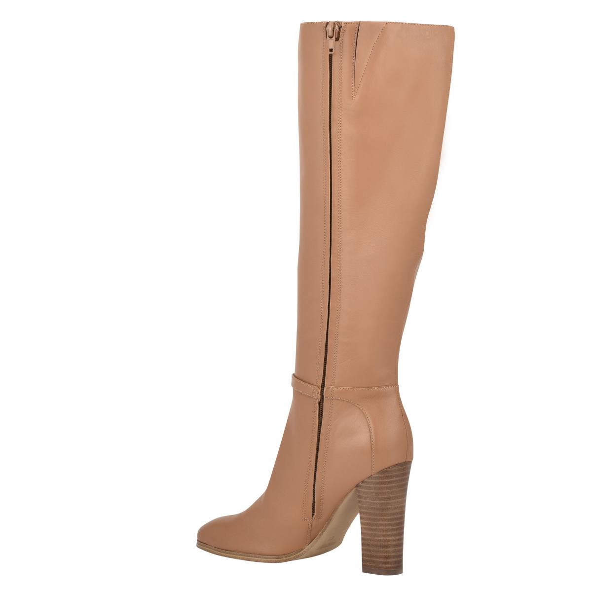 Women's Nine West Kimy Heeled Boots Beige | BZUR78246