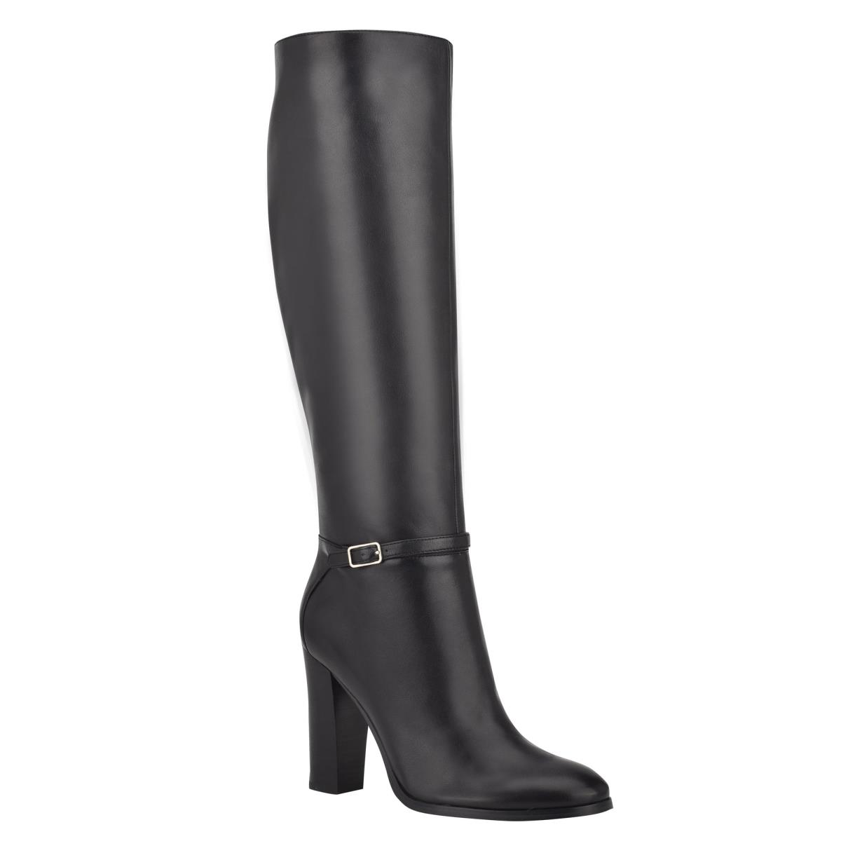 Women's Nine West Kimy Heeled Boots Black | VKDA27354