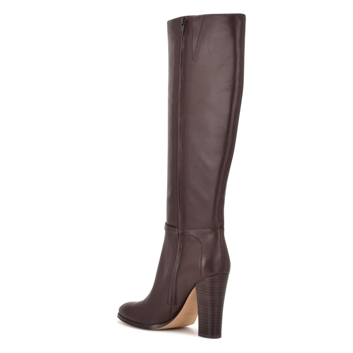 Women's Nine West Kimy Heeled Boots Brown | AXGI72630