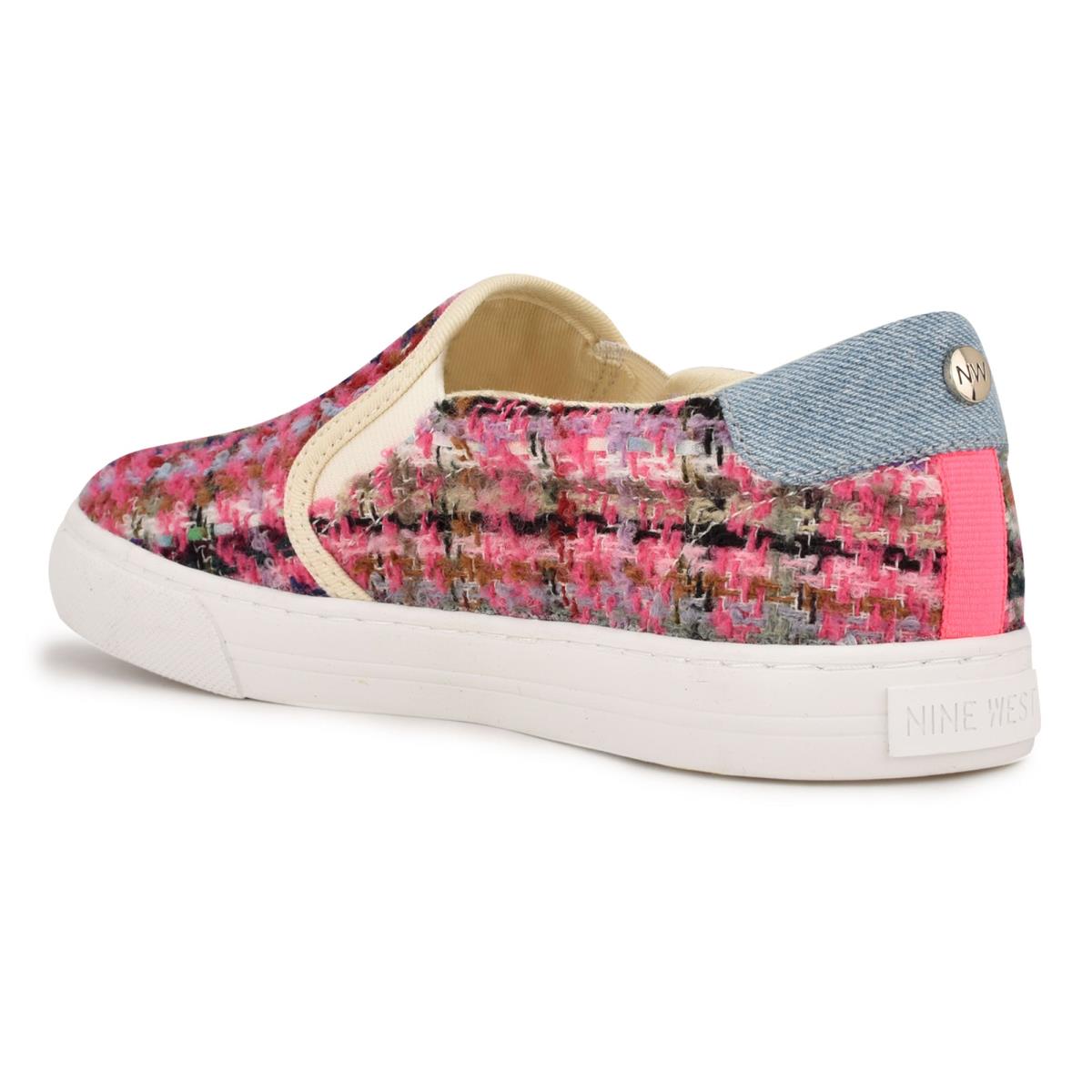 Women's Nine West Lala Slip On Sneakers Pink / Multicolor | BPGW37580