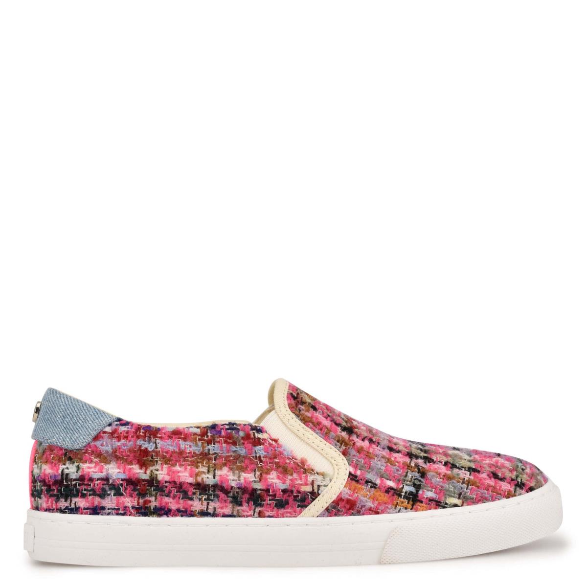 Women\'s Nine West Lala Slip On Sneakers Pink / Multicolor | BPGW37580