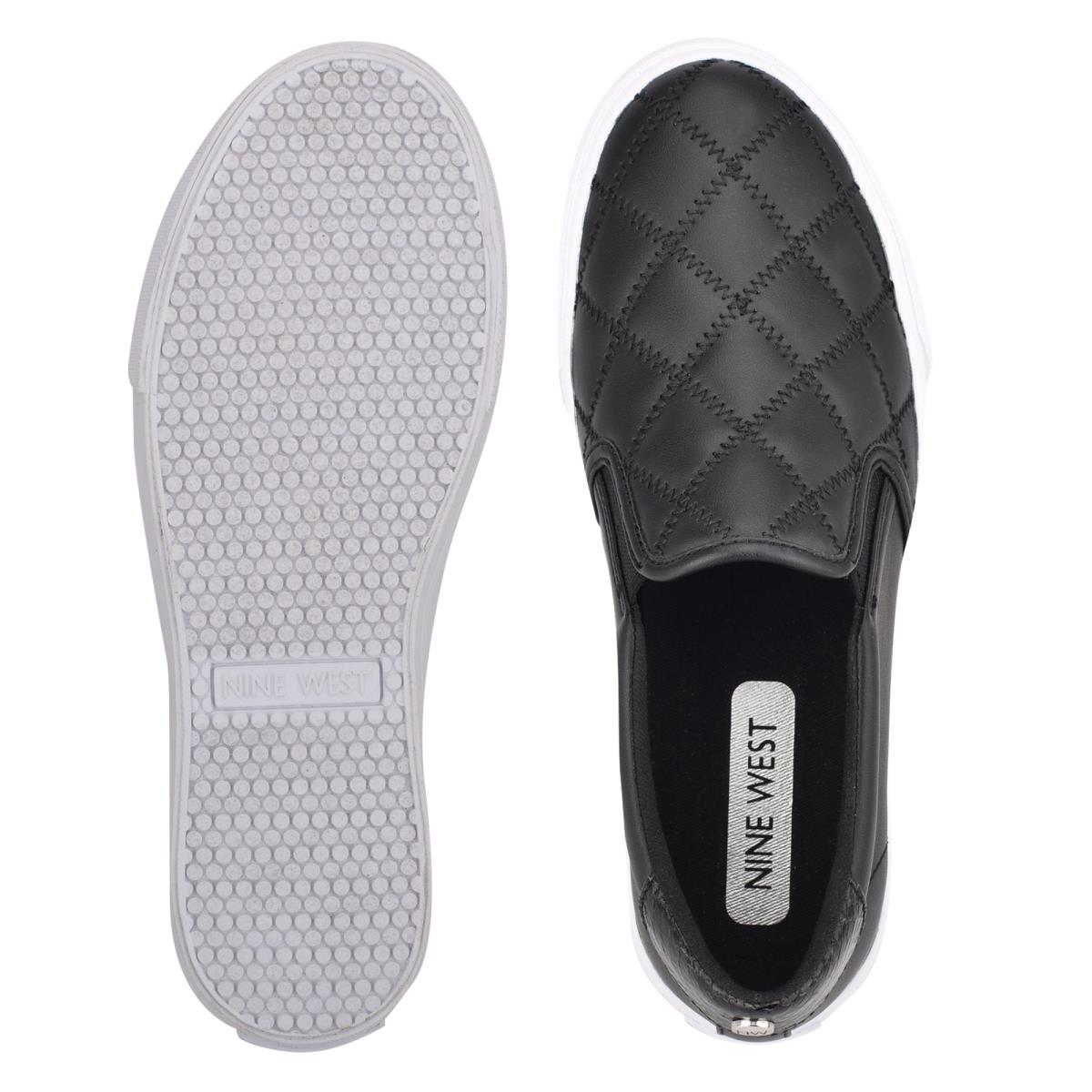 Women's Nine West Lala Slip On Sneakers Black / Black | FWAR84671