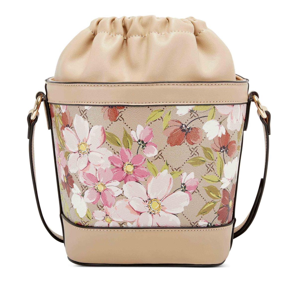 Women's Nine West Laylin Drawstring Bucket Crossbody Bags Flower | HSLF29503