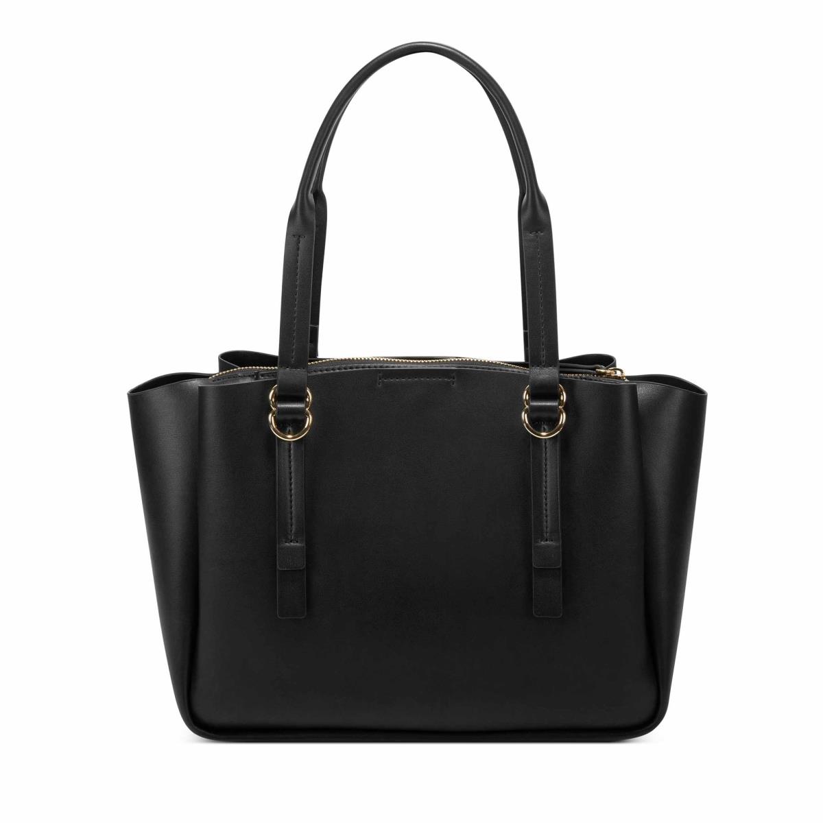 Women's Nine West Maisie Jet Set Satchel Bags Black | BYUV90853