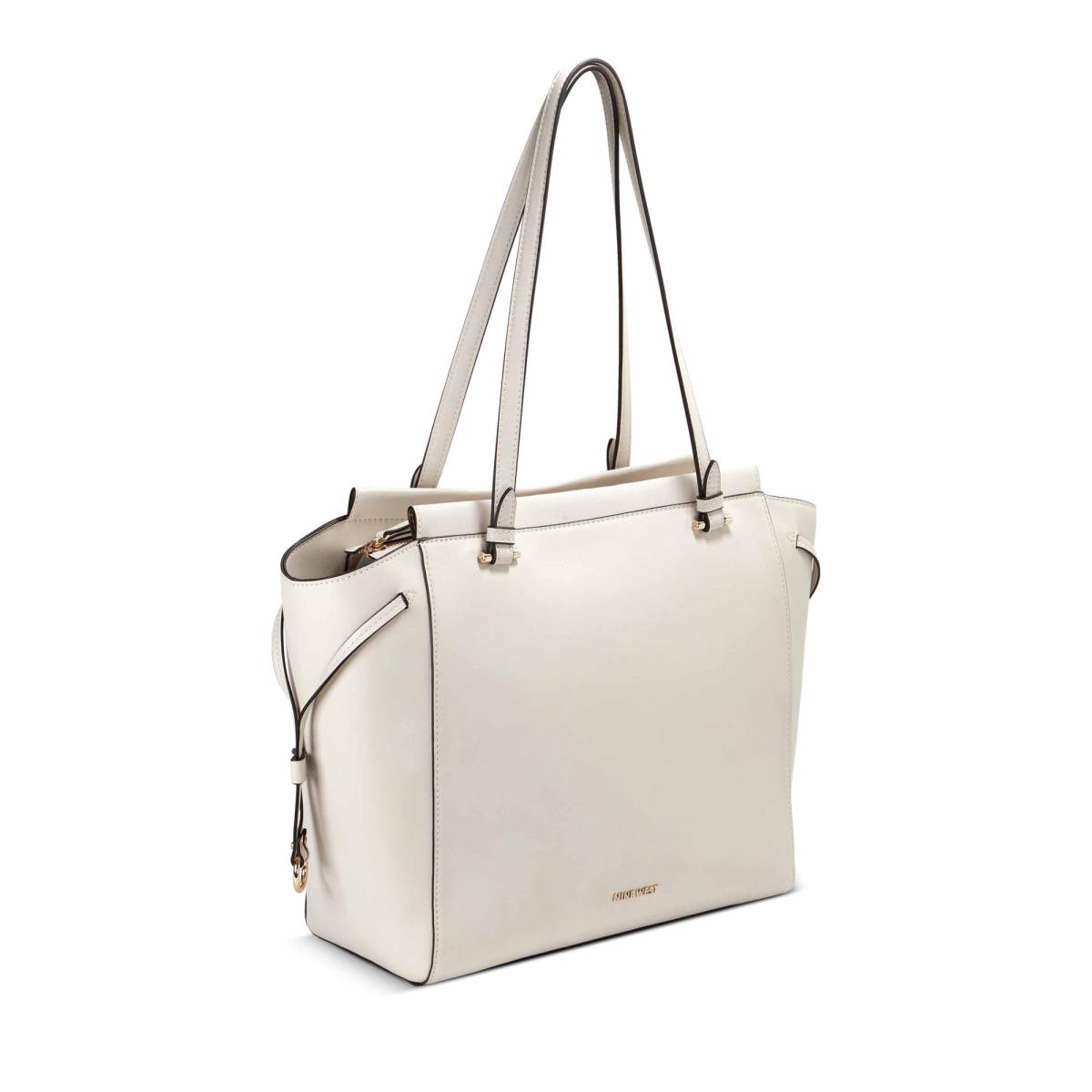 Women's Nine West Monroe Tote Tote Bags White | AOJN87342