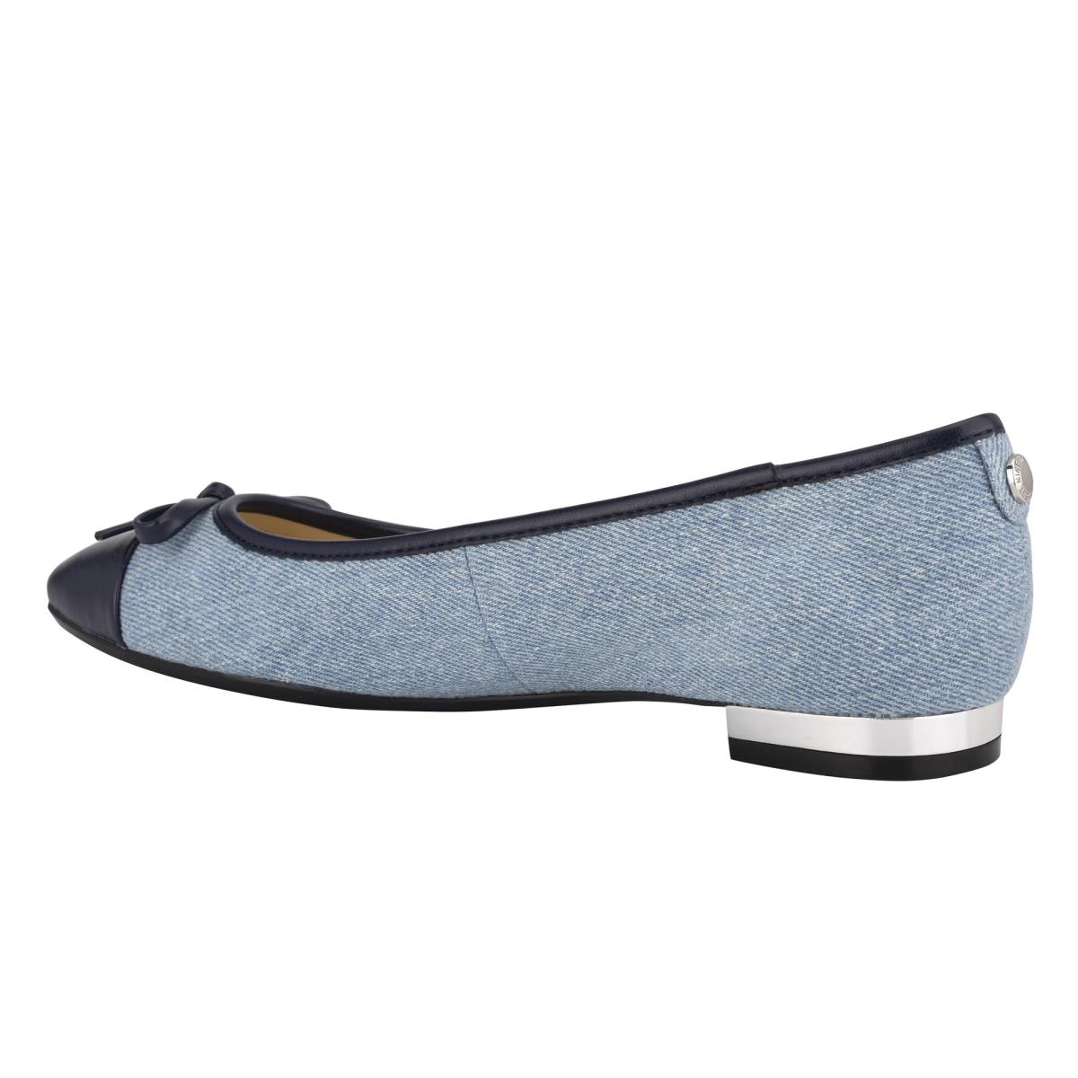 Women's Nine West Olly 9x9 Ballet Ballet Flats Blue | ICVS70458