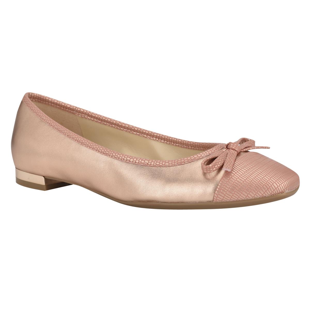 Women's Nine West Olly 9x9 Ballet Ballet Flats Pink | OLXI38207