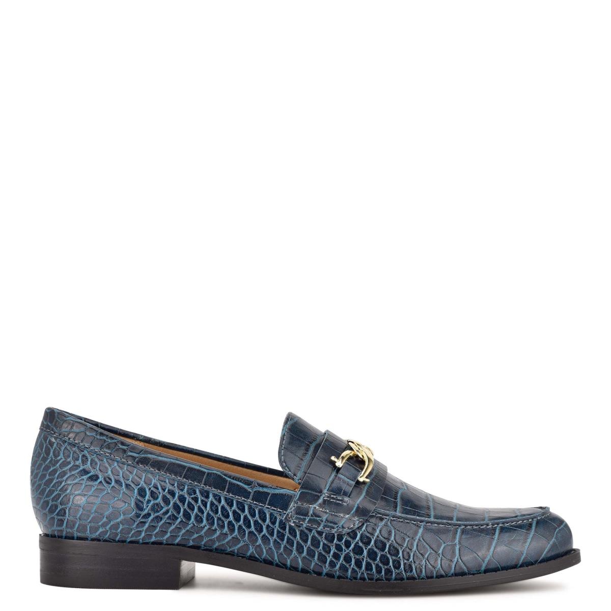 Women\'s Nine West Onlyou Slip-On Loafers Turquoise | PHNA40359