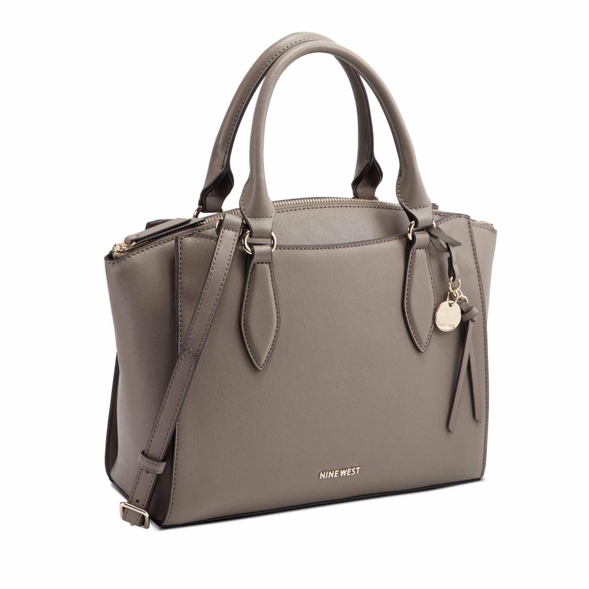 Women's Nine West Paisley Jet Set Satchel Bags Grey | INRH05946