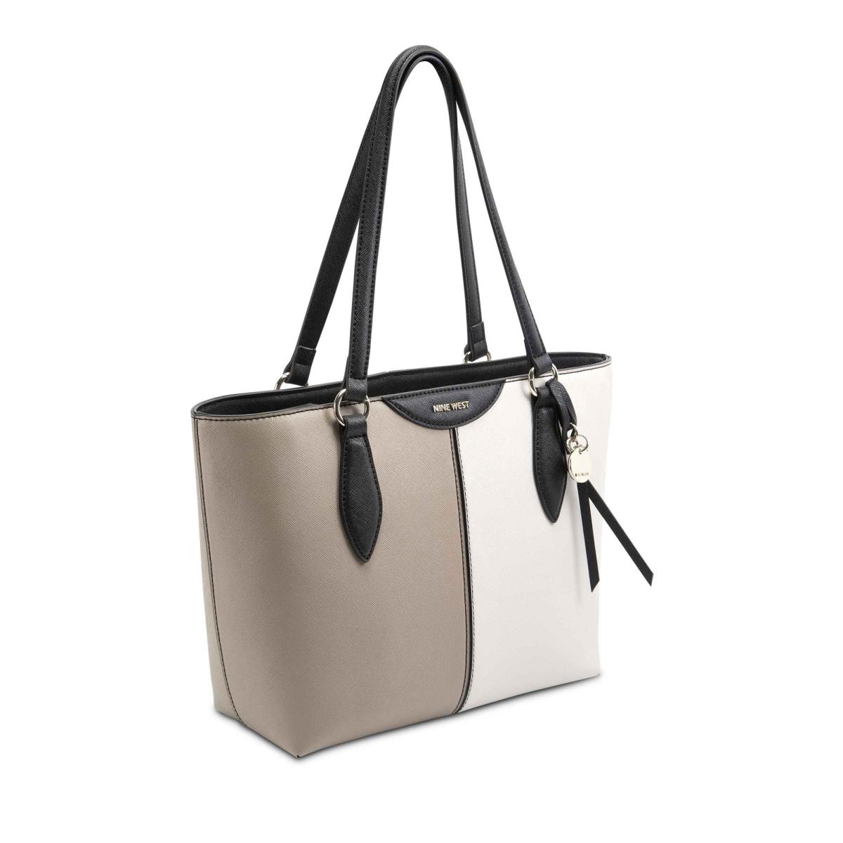 Women's Nine West Paisley Small Tote Tote Bags White / Grey | QRCK32850