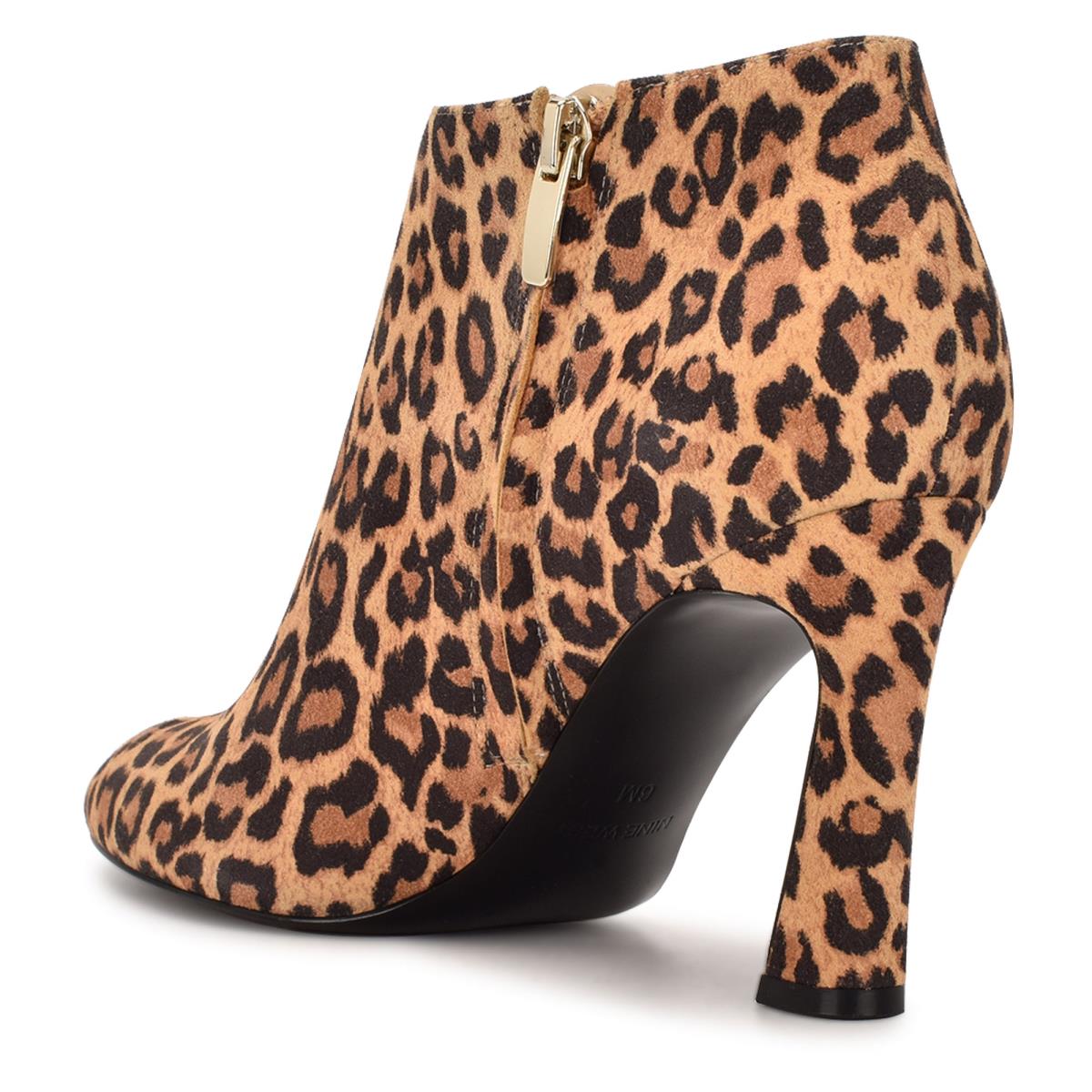 Women's Nine West Raze Dress Booties Leopard | SUWG87629