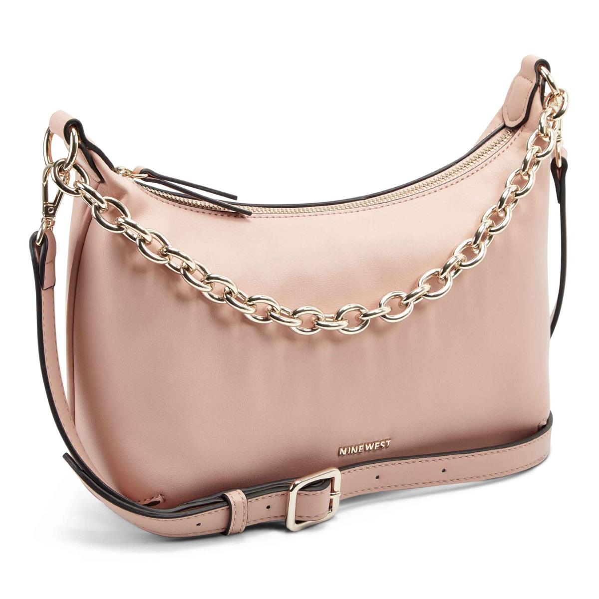 Women's Nine West Ronnie Top Zip Shoulder Bag Shoulder Bags Pink | CRYB10964