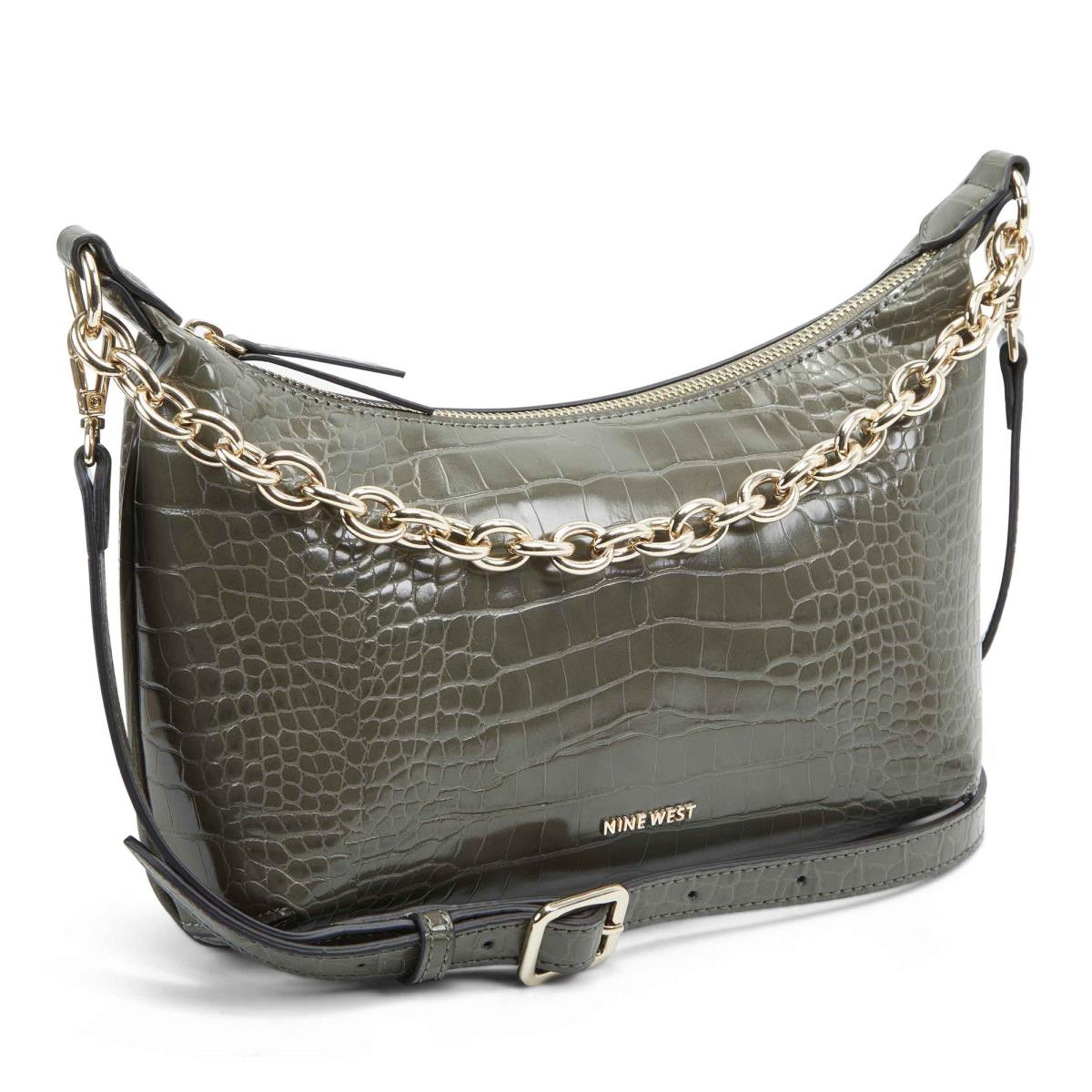 Women's Nine West Ronnie Top Zip Shoulder Bag Shoulder Bags Snake | EMZU38710