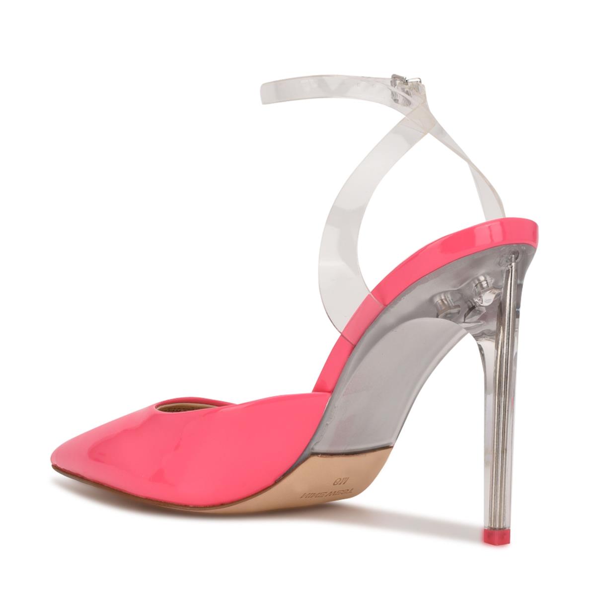 Women's Nine West Sparkea Ankle Strap Pumps Pink | WXBL71905