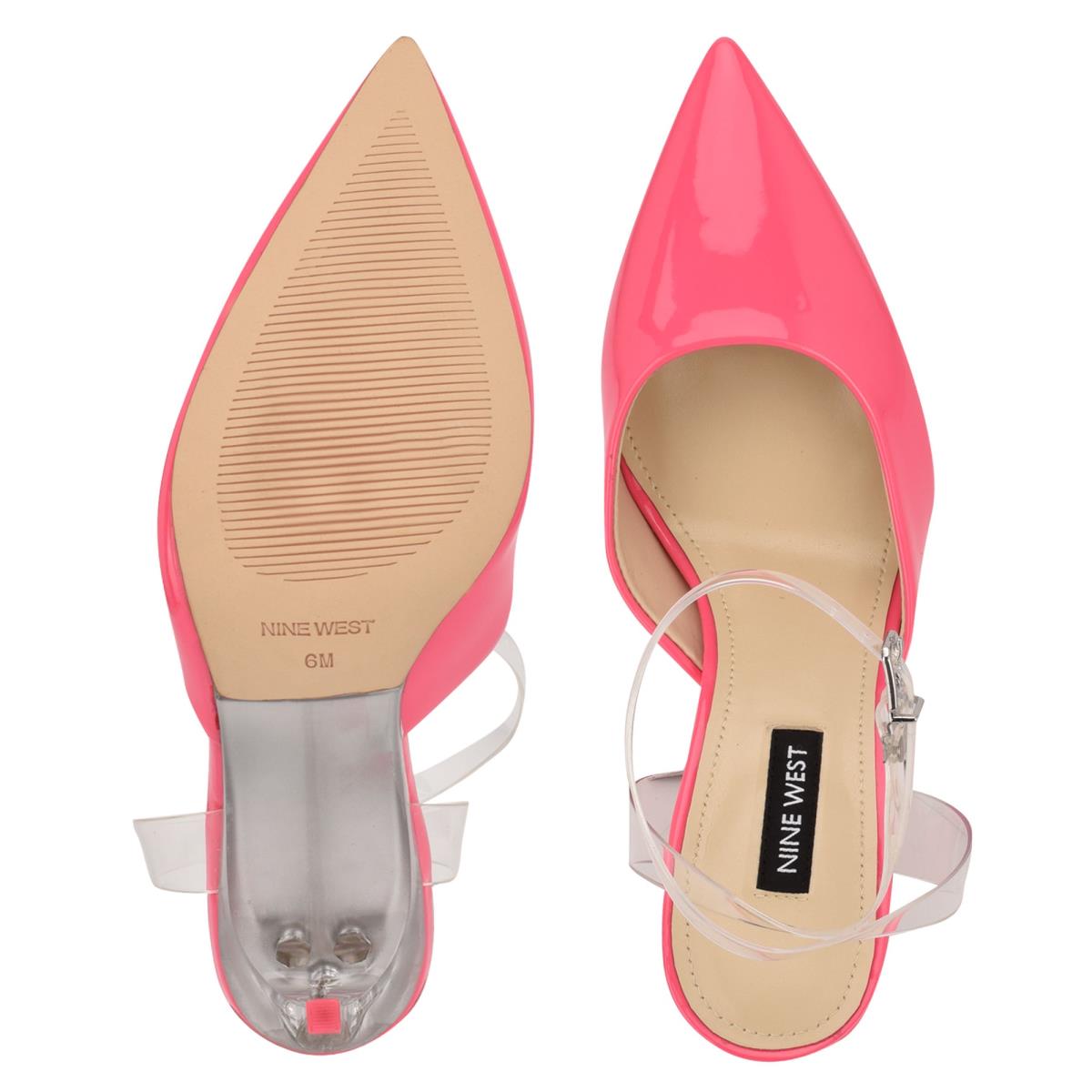 Women's Nine West Sparkea Ankle Strap Pumps Pink | WXBL71905