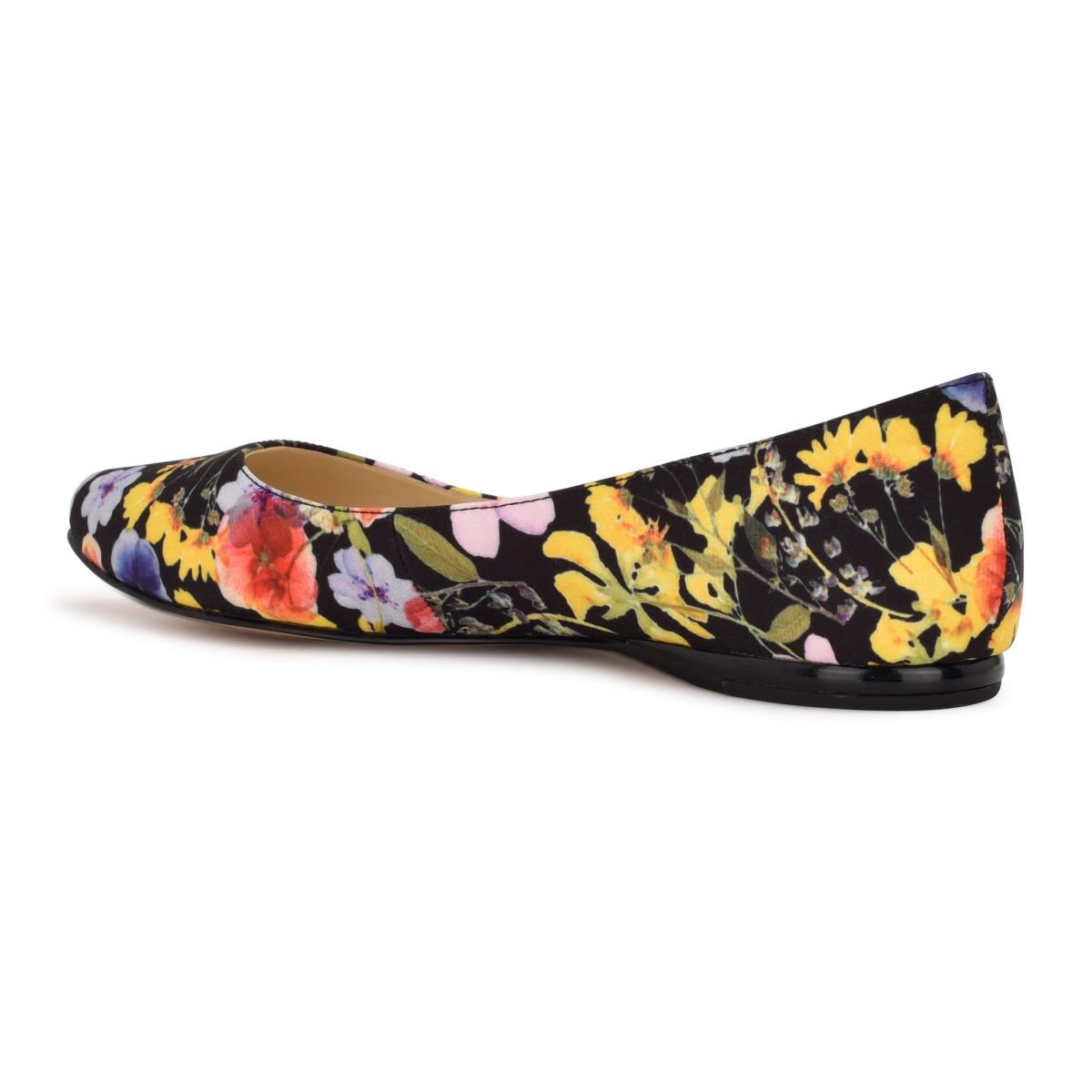 Women's Nine West Speakup Almond Toe Ballet Flats Black | DNGQ42039