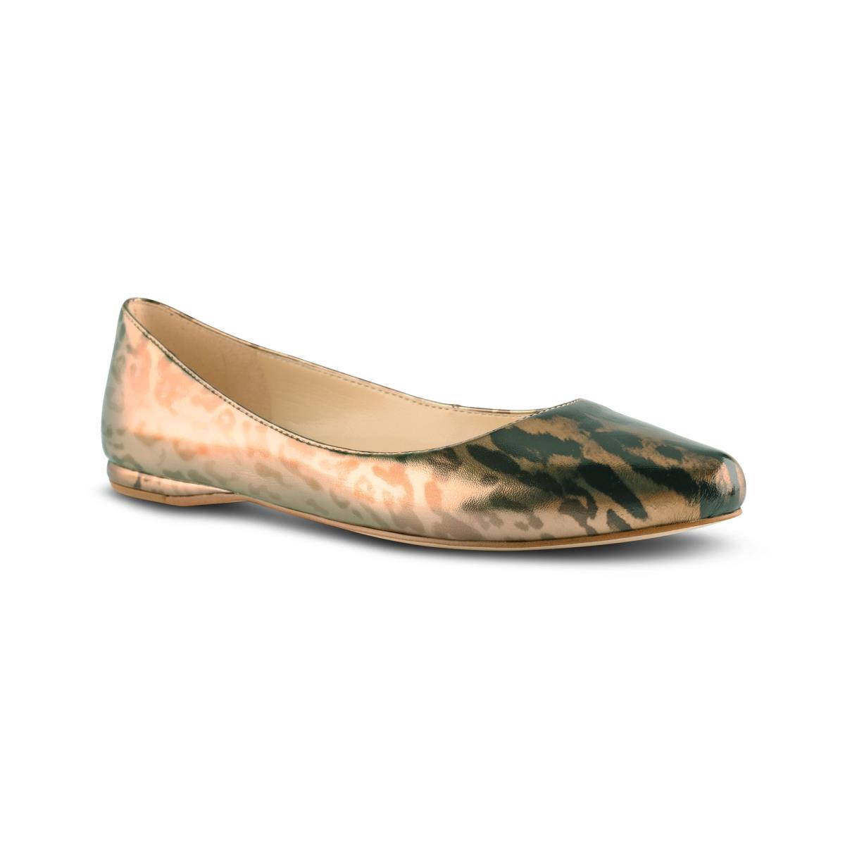 Women's Nine West Speakup Almond Toe Ballet Flats Leopard | DUFE57380