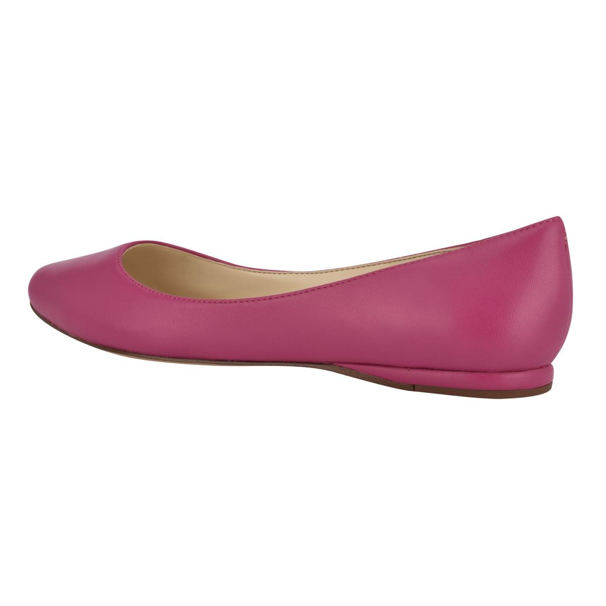 Women's Nine West Speakup Almond Toe Ballet Flats Pink | LSNO73960