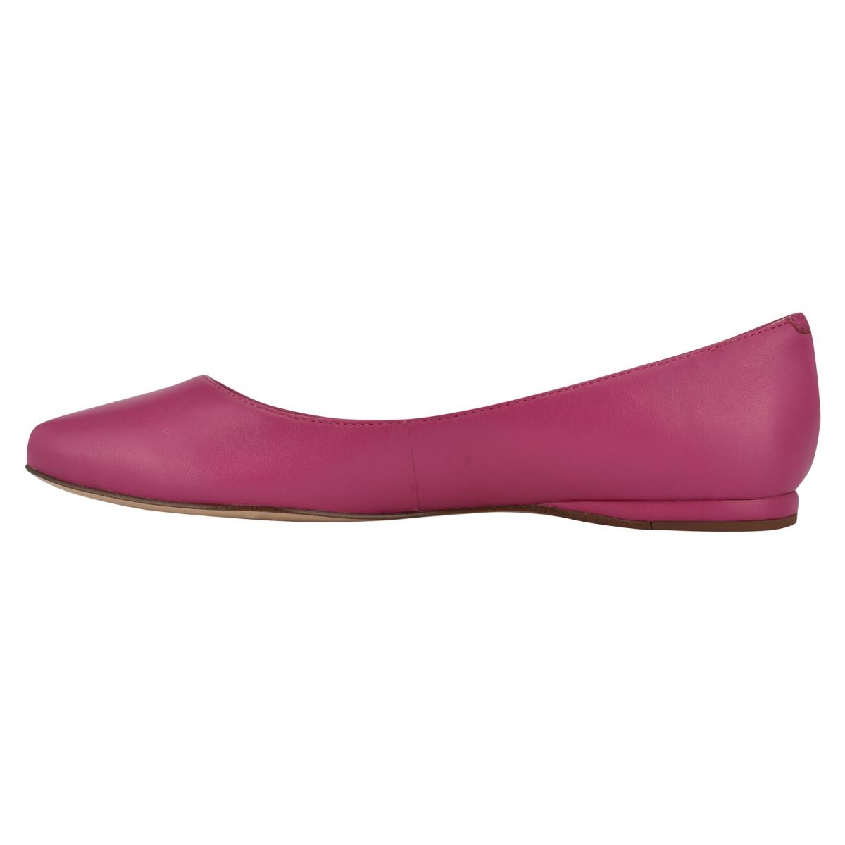 Women's Nine West Speakup Almond Toe Ballet Flats Pink | LSNO73960