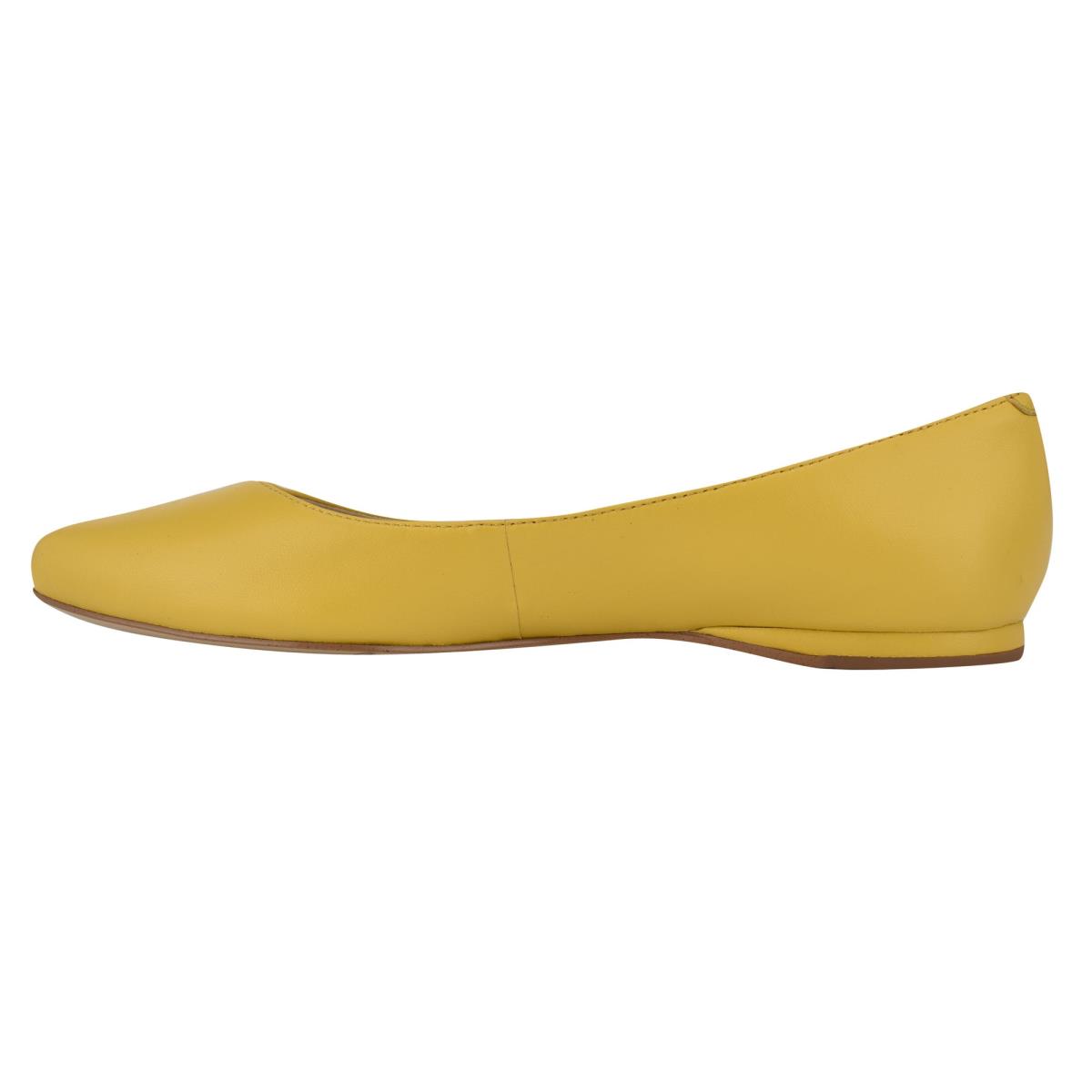 Women's Nine West Speakup Almond Toe Ballet Flats Yellow | RTVY64512