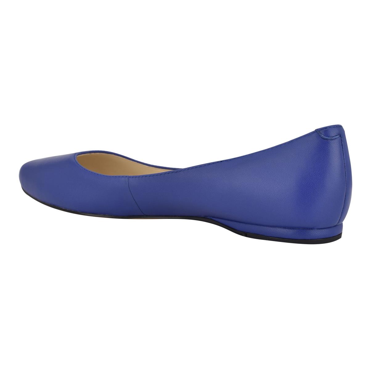 Women's Nine West Speakup Almond Toe Ballet Flats Navy | VBDO65217