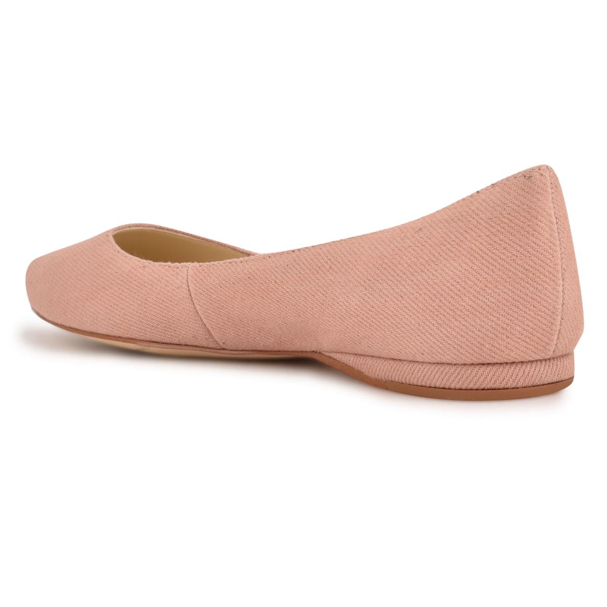 Women's Nine West Speakup Almond Toe Ballet Flats Pink | YDNB49328