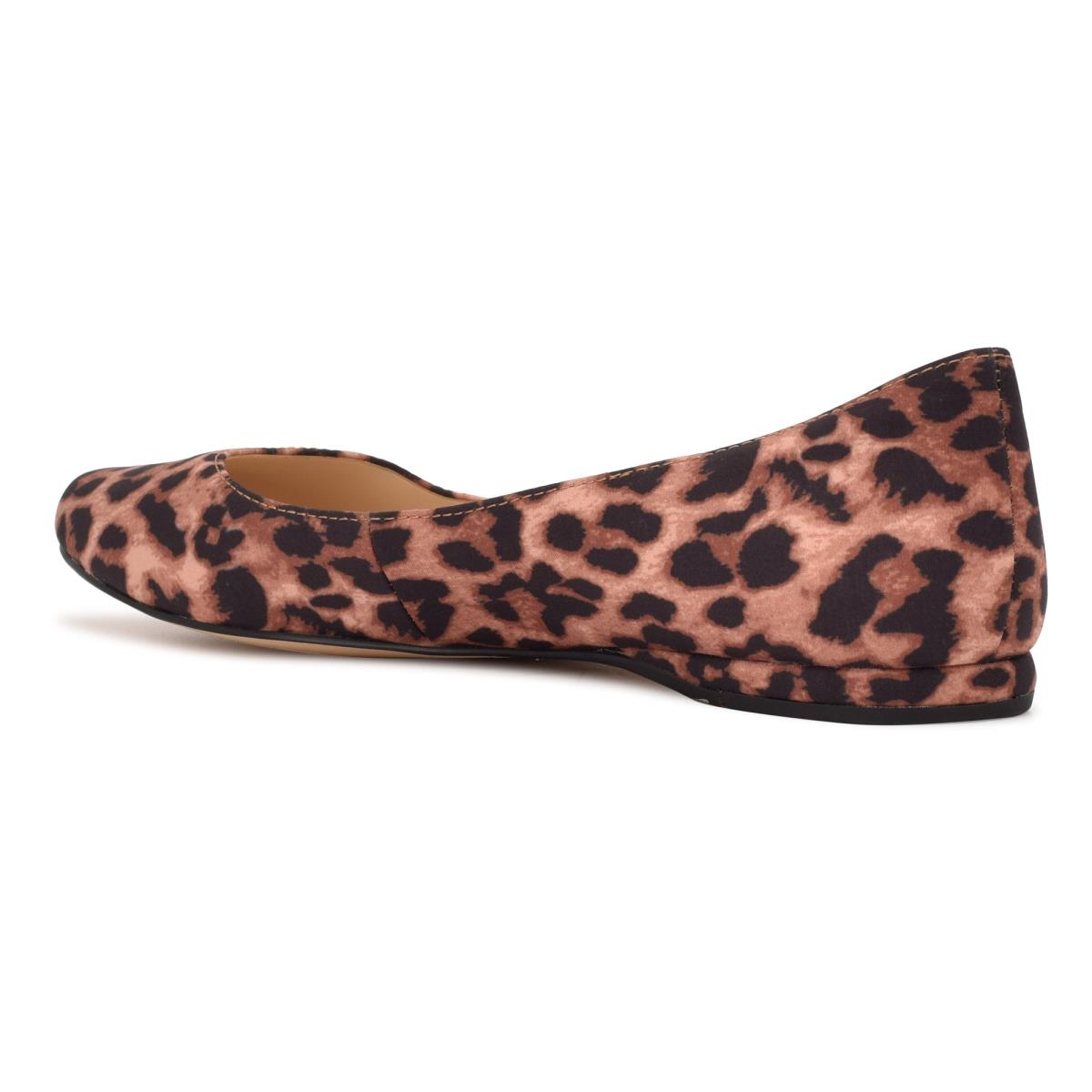 Women's Nine West Speakup Almond Toe Ballet Flats Leopard | YNJW91765