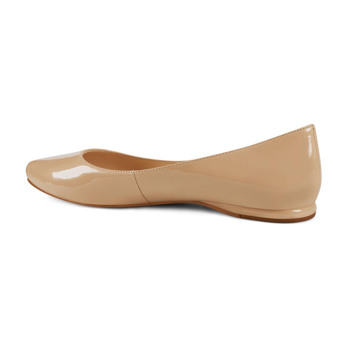 Women's Nine West Speakup Almond Toe Flats Light Beige | GTLY67891