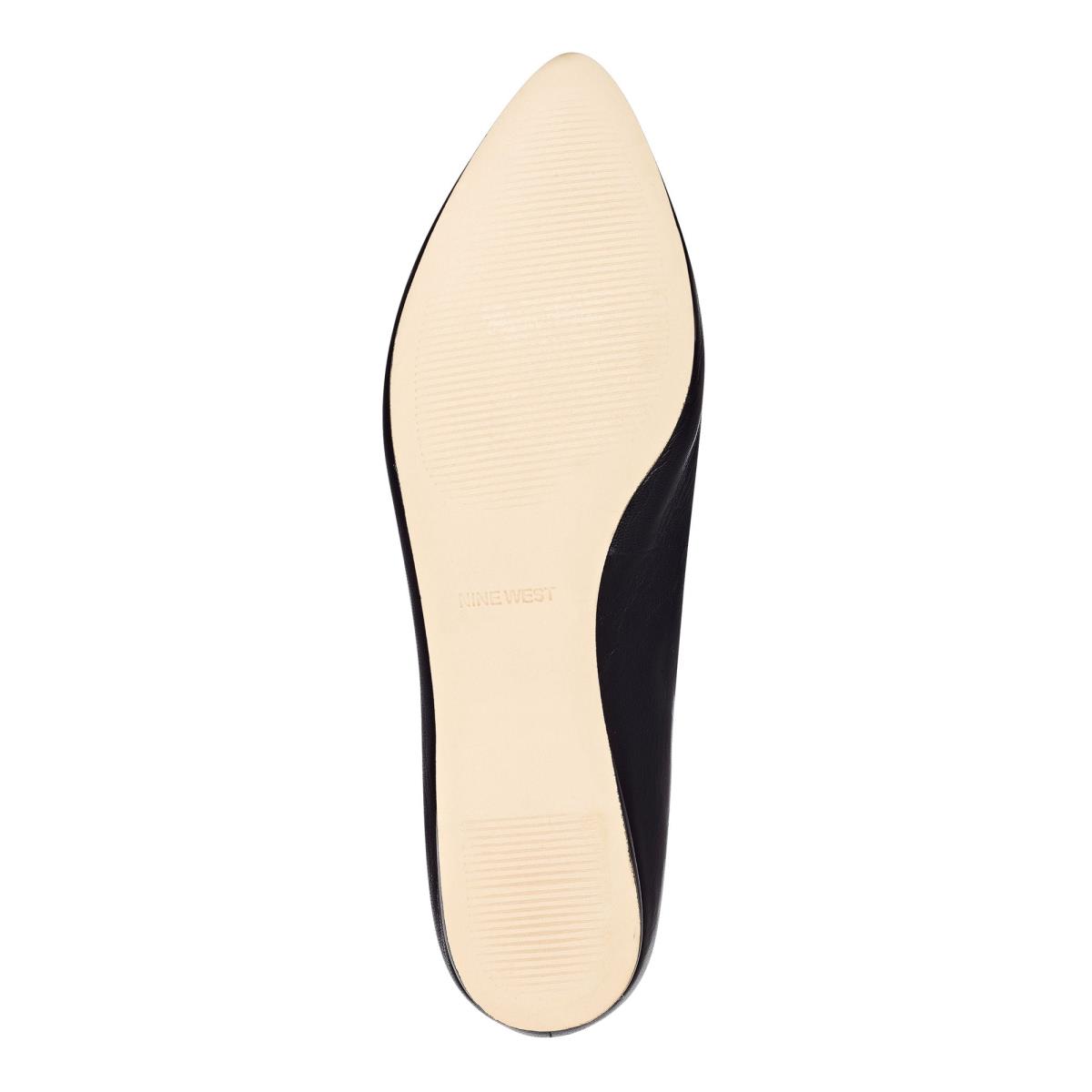 Women's Nine West Speakup Almond Toe Flats Blue | SZNB42165